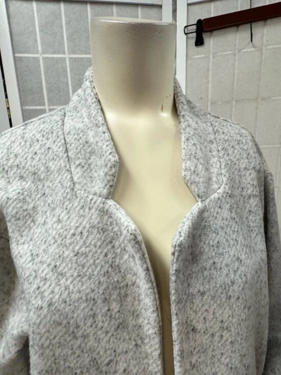 Express,Woman,Fall Coat,Gray,Sz S,Long Sleeve,Midi, Pockets.! - Picture 6 of 12